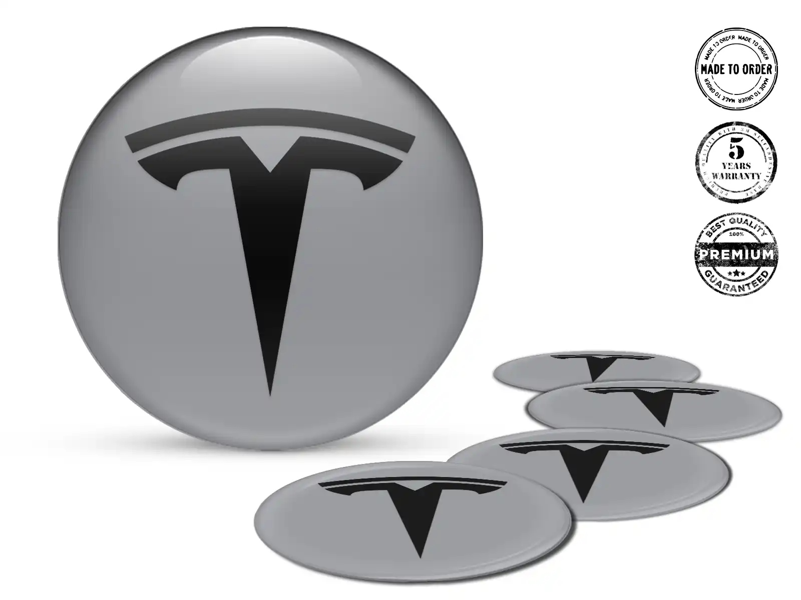 Tesla Calcomanías Bombadas Personalizadas Etiquetas de Autos
